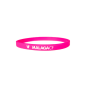 PACK 2 PULSERAS SILICONA ROSA/BLANCA