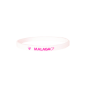 PACK 2 PULSERAS SILICONA ROSA/BLANCA