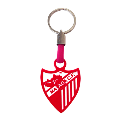 LLAVERO ESCUDO ROSA MALAGA CF