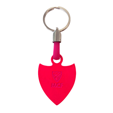 MALAGA CF PINK BADGE KEY RING