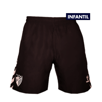 BERMUDA PLAY BLACK MALAGA CF SHORTS 2024/25 -JUNIOR-