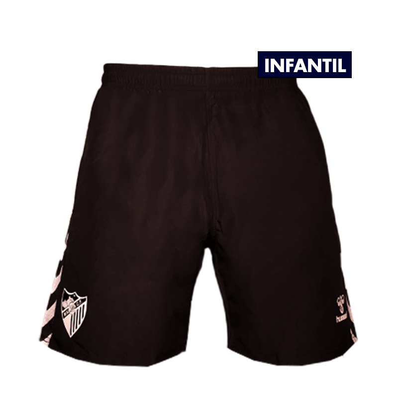 BERMUDA PLAY BLACK MALAGA CF SHORTS 2024/25 -JUNIOR-