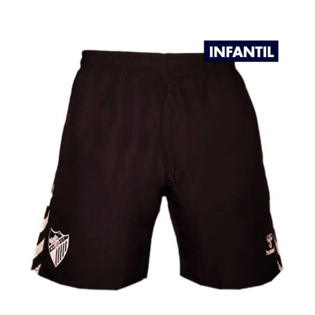 BERMUDA PLAY BLACK MALAGA CF SHORTS 2024/25 -JUNIOR-