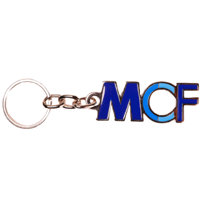 BLUE MCF KEY RING