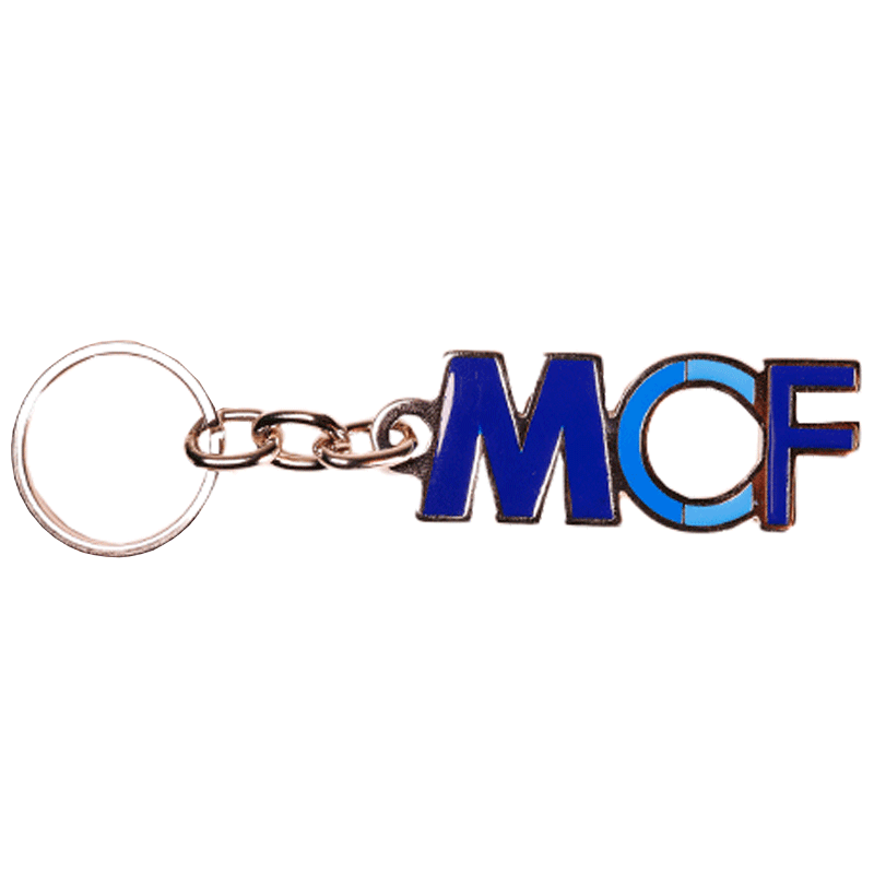 BLUE MCF KEY RING